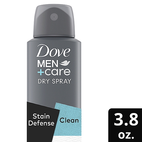 Dove Men+Care Antiperspirant Deodorant Dry Spray Stain Defense Clean 3.8 oz