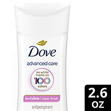 Dove Advanced Care Antiperspirant Deodorant Stick Clear Finish 2.6 oz