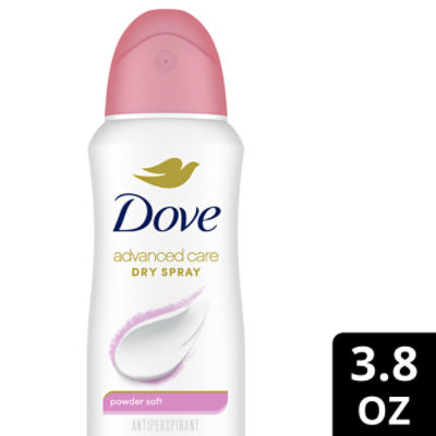 Dove Advanced Care Dry Spray Powder Soft Antiperspirant Deodorant, 3.8 oz