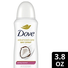Dove Advanced Care Dry Spray Caring Coconut Antiperspirant Deodorant, 3.8 oz