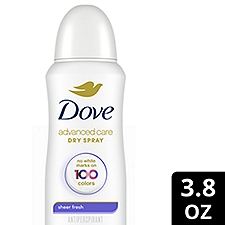 Dove Advanced Care Antiperspirant Deodorant Dry Spray Sheer Fresh 3.8 oz