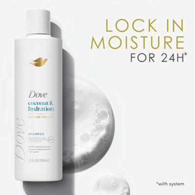 Dove Coconut & Hydration Shampoo, 12 fl oz Image 7 of 21