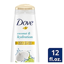 Dove Shampoo Coconut & Hydration, 12 Fluid ounce