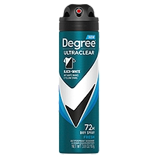 Degree UltraClear Black + White Fresh 72H Dry Spray, Antiperspirant Deodorant, 3.8 Ounce