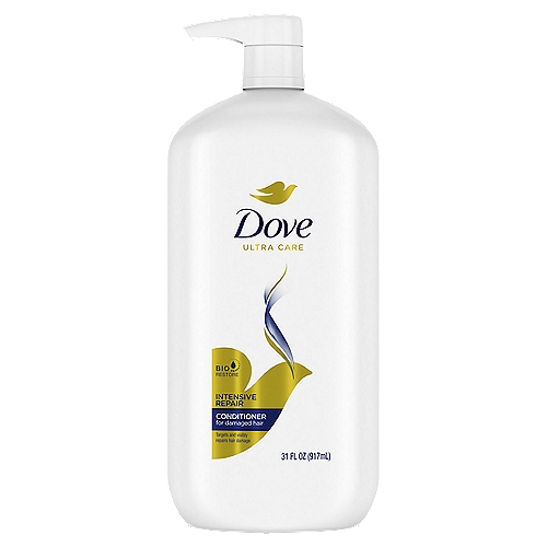 Dove Intensive Repair Conditioner deeply nourishes damaged hair when used as a system with Dove Intensive Repair ShampooFormula, with Keratin Repair Actives, helps repair damage deep inside hair