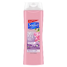 Suave Essentials Sweet Pea & Violet Pampering, Body Wash, 15 Fluid ounce