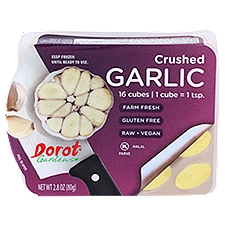 Dorot Gardens Crushed Garlic, 16 count, 2.8 oz, 2.99 Ounce