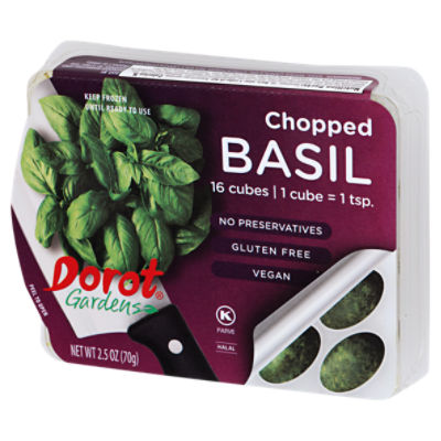 Dorot Gardens Chopped Basil 16 count 2.5 oz Fairway