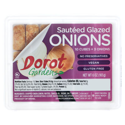 Dorot Gardens Sautéed Glazed Onion, 10 count, 6 oz, 6.5 Ounce