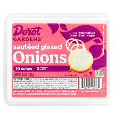 Dorot Gardens Sautéed Glazed Onion, 10 count, 6 oz