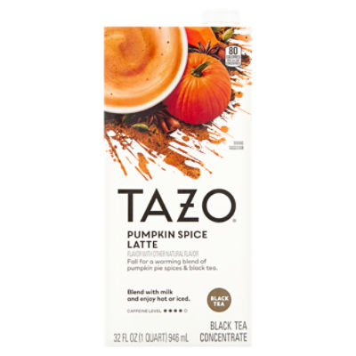 Tazo Pumpkin Spice Latte Black Tea Concentrate, 32 fl oz