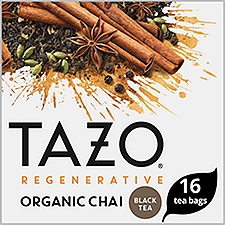 Tazo Regenerative Black Tea Organic Chai, 16 Tea Bags