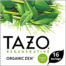 Tazo Regenerative Green Tea Organic Zen, 16 Tea Bags