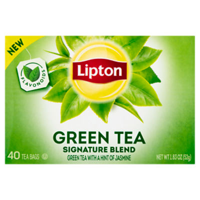 Lipton Signature Blend Green Tea Bags, 40 count, 1.83 oz