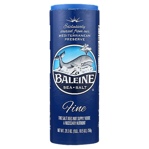 La Baleine Fine Sea Salt, 26.5 oz