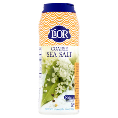 Lior Coarse Natural Red Sea Salt, 17.6 oz