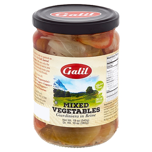 Galil Mixed Vegetables Giardiniera in Brine, 19 oz