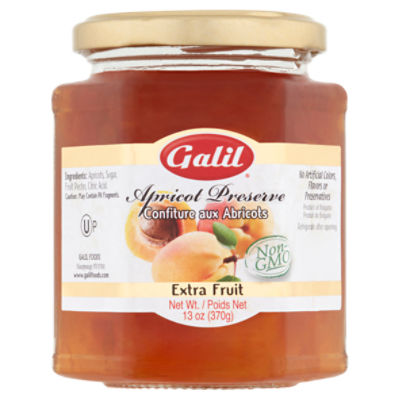 Galil Extra Fruit Apricot Preserve, 13 oz