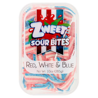Zweet Red, White & Blue Sour Bites, 10 oz