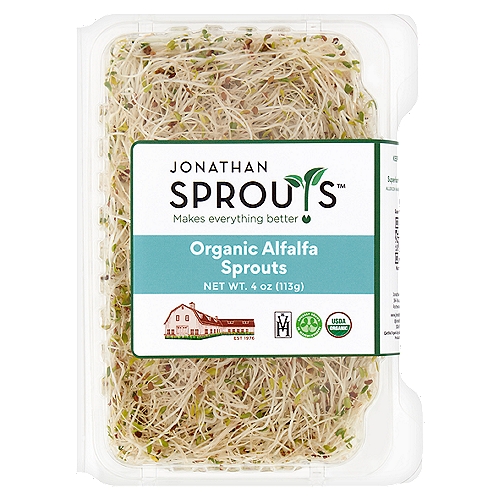 Jonathan Sprouts Organic Alfalfa Sprouts, 4 oz