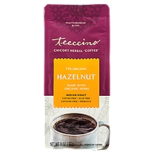 Teeccino Hazelnut Medium Roast Mediterranean Blend Chicory Herbal Coffee, 11 oz