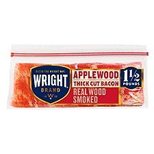 Wright Brand Thick Cut Applewood Bacon, 1.5 lb