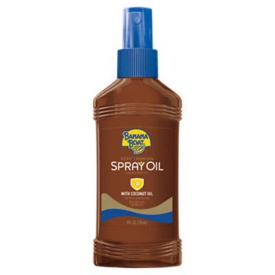 Banana Boat Deep Tanning Oil Sunscreen Spray, SPF 4, 8 oz