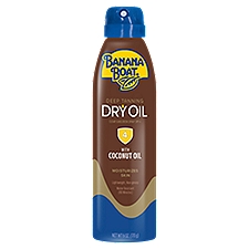 Banana Boat Deep Tanning Dry Oil Clear Sunscreen Spray, SPF 4, 6 oz