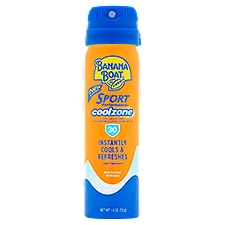 Banana Boat Sport Performance Coolzone Clear Sunscreen Spray, SPF 30, 1.8 oz