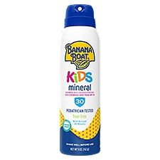 Banana Boat Kids Mineral Broad Spectrum SPF 30, Sunscreen Lotion Spray, 5 Ounce