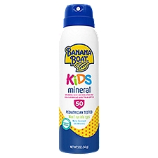 Banana Boat Kids UVA/UVB Broad Spectrum SPF 50, Sunscreen Lotion Spray, 5 Ounce