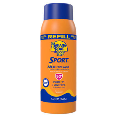 Banana Boat Sport 360 Coverage Sprayer REFILL SPF 50+, 5.5 oz