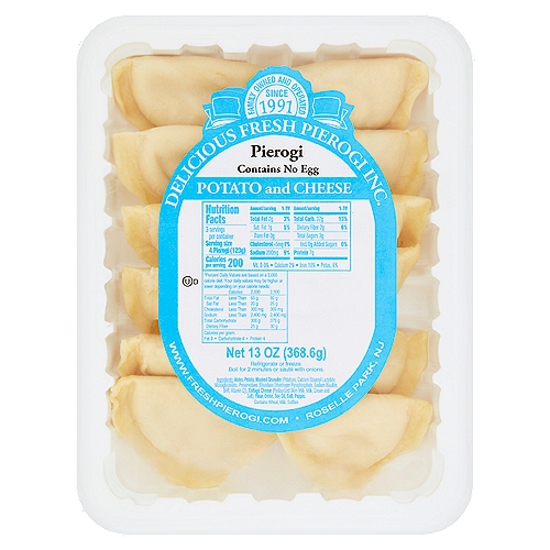 Delicious Fresh Pierogi Inc. Potato and Cheese Pierogi, 13 oz