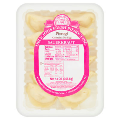 Delicious Fresh Pierogi Inc. Sauerkraut Pierogi, 13 oz