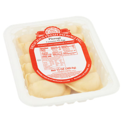 Delicious Fresh Pierogi Inc. Potato and Cheddar Cheese, Pierogi