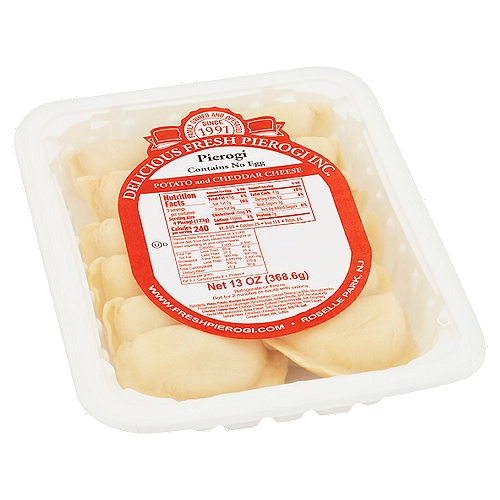 Delicious Fresh Pierogi Inc. Potato and Cheddar Cheese Pierogi, 13 oz