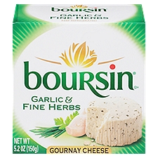 boursin Garlic & Fine Herbs, Gournay Cheese, 5.2 Ounce