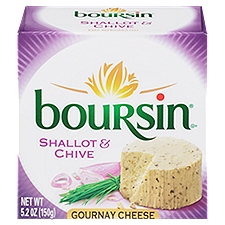 boursin Shallot & Chive Gournay Cheese, 5.2 oz, 5.2 Ounce