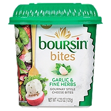 bouRsin Garlic & Fine Herbs Gournay Style, Cheese Bites, 4.23 Ounce