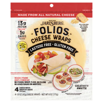 Folios Cheese Wraps, 1.5 oz, 4 count