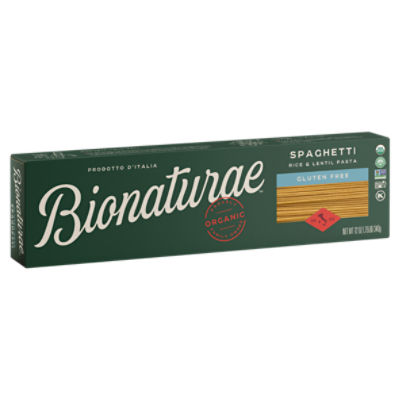 BIONATURAE ORGANIC GLUTEN FREE SPAGHETTI PASTA, 12 oz