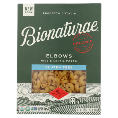 BIONATURAE ORGANIC GLUTEN FREE ELBOWS PASTA, 12 oz