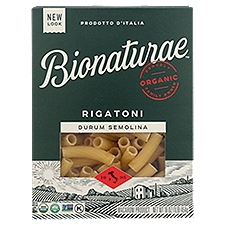 Bionaturæ Organic Semolina Rigatoni, Pasta, 16 Ounce
