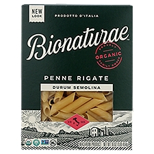 Bionaturæ Organic Semolina Penne Rigate, Pasta, 16 Ounce