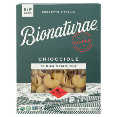 BIONATURAE ORGANIC SEMOLINA CHIOCCIOLE PASTA, 16 oz