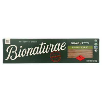 BIONATURAE ORGANIC WHOLE WHEAT SPAGHETTI PASTA, 16 oz ShopRite
