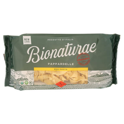 BIONATURAE ORGANIC PAPPARDELLE EGG PASTA, 8.8 oz