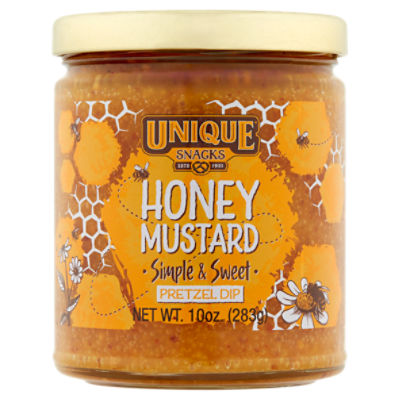 Unique Snacks Honey Mustard Pretzel Dip, 10 oz