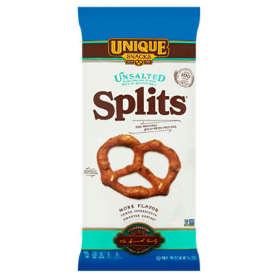 Unique Snacks Splits Unsalted Pretzels, 11 oz