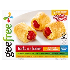 GeeFree Gluten Free, Franks in a Blanket, 7.2 Ounce